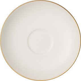 Villeroy&Boch  Anmut Gold spodek filiżanki do mokki i espresso, średnica 12 cm, biały/złoty