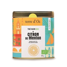 Terre d'Oc Herbata czarna 80g cytryna z Menton Regional