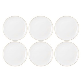 SELTMANN LIBERTY GOLDLINE Zestaw 6 talerzy do sałatek 22.5 cm