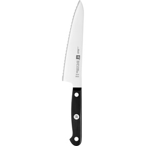 Zwilling Gourmet Kompaktowy nóż szefa kuchni z ząbkowanym ostrzem 14 cm