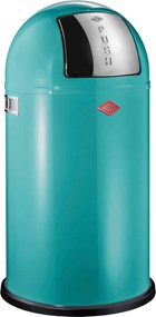 Wesco Kosz na Śmieci Turkusowy 50l Pushboy