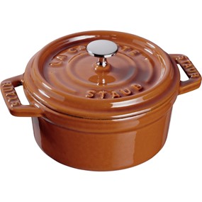 Staub Mini Cocotte Mini garnek żeliwny okrągły 250 ml, cynamonowy