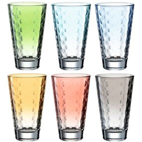 Leonardo Opitc Zestaw 6 kolorowych szklanek