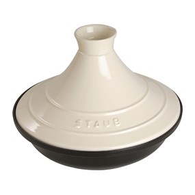 Staub Naczynie do tajine 28 cm, beżowoczarny