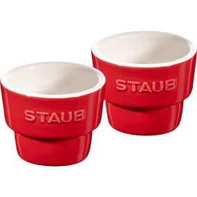 Staub Serving Kieliszek do jajka 2 szt. czerwony