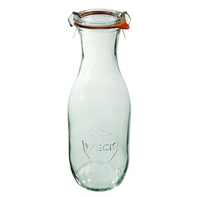 WECK Butelka Saftflasche 1062 ml (6 szt), z pokrywą, uszczelką i zapinkami