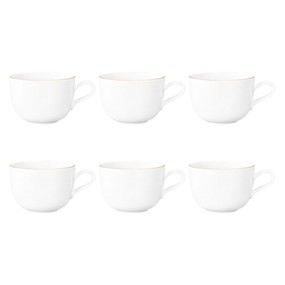 SELTMANN LIBERTY GOLDLINE Zestaw 6 filiżanek do kawy 380 ml