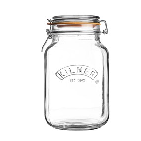 KILNER Słoik 2l, Square Clip Top Jar