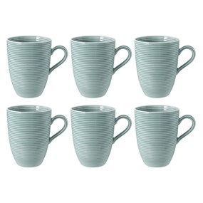 SELTMANN BEAT COLOR GLAZE Zestaw 6 kubków z uchwytem 350 ml