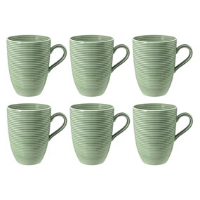 SELTMANN BEAT COLOR GLAZE Zestaw 6 kubków z uchwytem 350 ml