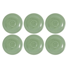 SELTMANN BEAT COLOR GLAZE Zestaw 6 spodków 16.5 cm