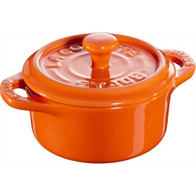 Staub Gift Giving Mini cocotte okrągły 200 ml, pomarańczowy