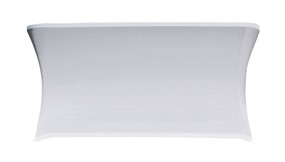 VERLO Pokrowiec na stół prostokątny dł. 182,9 cm biały