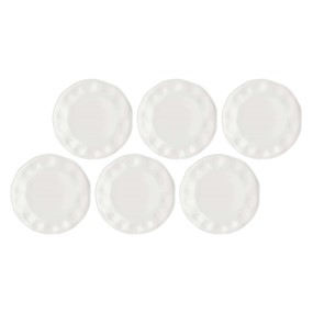 LA PORCELLANA BIANCA LUNIA Zestaw 6 talerzy do sałatek 21.5 cm
