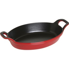 Staub Owalne naczynie 24x16 cm, czerwony