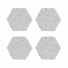 TYPHOON Zestaw 4 podkładek heksagon, lastryko, Eleme