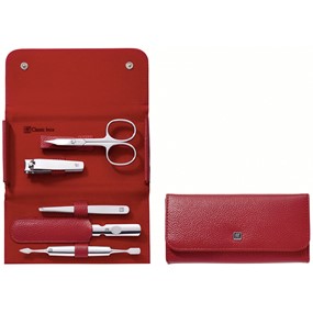 Zwilling Classic Inox Zestaw do manicure czerwone etui, 5 elementów