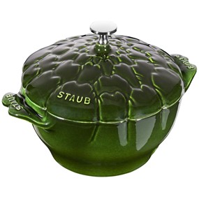 Staub Special Cocotte Garnek żeliwny okrągły karczoch 3 ltr, zielony