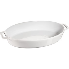 Staub Cooking Owalny półmisek ceramiczny 4 ltr, biały