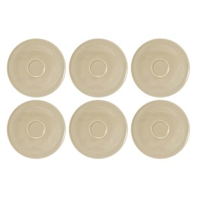 SELTMANN BEAT COLOR GLAZE Zestaw 6 spodków 16.5 cm