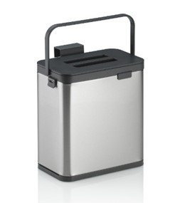 KELA - Pojemnik na odpady organiczne srebrny Plata