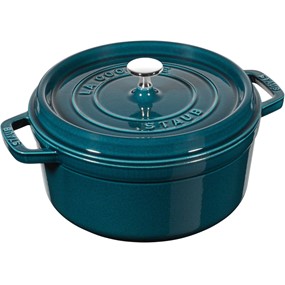 Staub La Cocotte Garnek żeliwny okrągły 2.6 ltr, morski