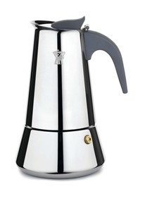 PEZZETTI STEELEXPRESS Stalowa kawiarka indukcyjna (6 filiżanek) - Srebrny