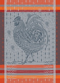 Garnier Thiebaut Ręcznik Kuchenny Coq Design Orange 56x77 cm