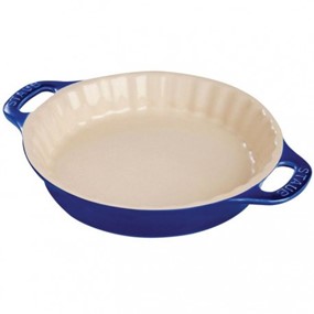 Staub Cooking Okrągły półmisek ceramiczny do ciast 1.2 ltr, niebieski